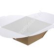 Salad Box 9,5 x 9,5 x 7 cm - Opakowanie 10 szt.- Eco papier biały/kraft E.SB-10