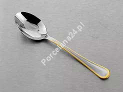 Komplet 6 łyżeczek do kawy / herbaty 14,6 cm Pintinox 1929 - Sirio (2.5 mm) złocony GIFT BOX