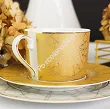 Garnitur śniadaniowy (3el) Ćmielów - Jenny Solaris Gold - White
