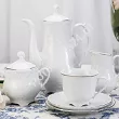 Garnitur do kawy na 6 osób (21 el.) Ćmielów - Rococo 3605 PLATYNOWA LINIA