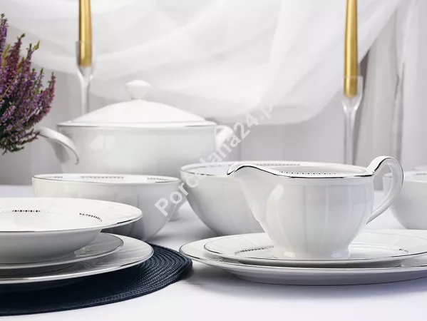 Serwis obiadowy na 6 osób (25 el) Ćmielów - Oktawa H122 Serwis obiadowy na 6 osób (25 el) Ćmielów - Oktawa H122