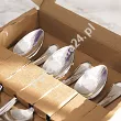 Komplet 6 łyżeczek do kawy 11,2 cm Hisar - Riva wysoki połysk GIFT BOX
