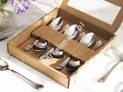 Komplet 6 łyżeczek do kawy 11,2 cm Hisar - Riva wysoki połysk GIFT BOX