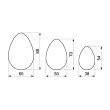 Wykrawacze 3 szt. Smolik - Jajeczka gładkie 4SS.708/V