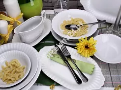 Serwis obiadowy na 12 osób (44 el) Chodzież - Iwona C000 BW
