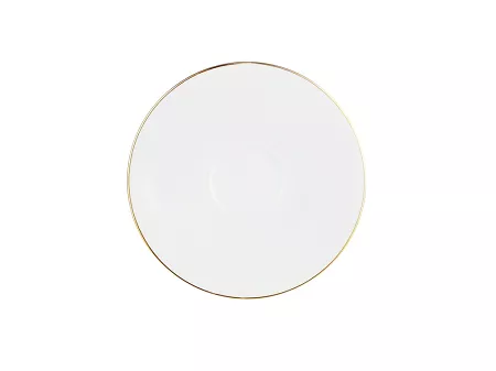 Spodek 16 cm (pod filiżankę i kubek) (biały) Karolina - Black & White Gold 23011