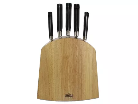 Komplet noży kuchennych (5 el.) w bloku Amefa / Richardson Sheffield - V Sabatier