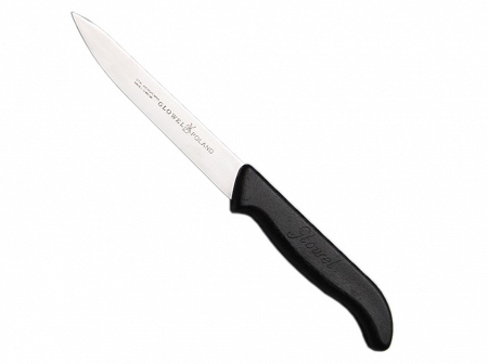 Nóż do obierania i krojenia warzyw i owoców 12 cm Glowel - Czarny 1E.PC.L120