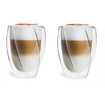 Zestaw 2 szklanek termicznych 300 ml z podwójną ścianką Vialli Design - Cristallo 5493