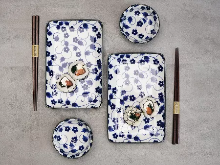 Zestaw do sushi dla 2 osób (4 el.) z pałeczkami Tokyo Design Studio - Shin Kar 22580