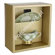 Filiżanka ze spodkiem do herbaty 0,22 L / 14,5 cm Ćmielów - Astra G904 Meander GIFT BOX