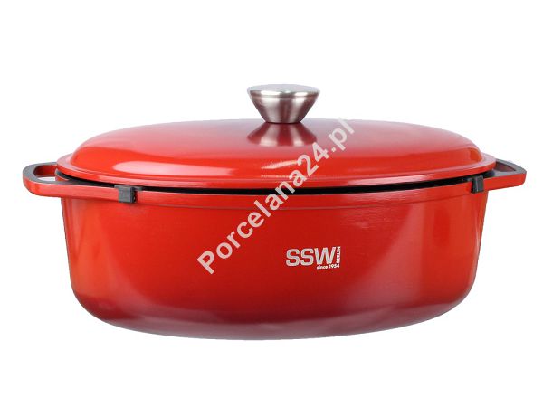 Brytfanna z pokrywą 30 cm / 4 L SSW - Rosso Czerwona 323431 Brytfanna z pokrywą 30 cm / 4 L SSW - Rosso Czerwona 323431