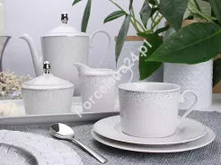 Garnitur do kawy na 12 osób (40 el.) Ćmielów - Jenny G856 Pearls