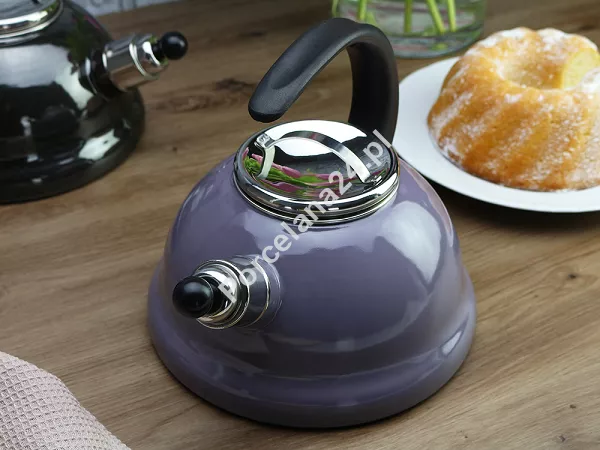 Czajnik emaliowany wrzosowy 2,5 L Altom Design - Baryłka IZYDOR Czajnik emaliowany wrzosowy 2,5 L Altom Design - Baryłka IZYDOR