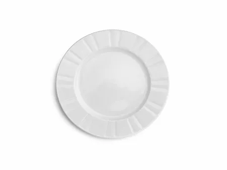 Talerz deserowy 20,5 cm Ćmielów - Oktawa biała 0001