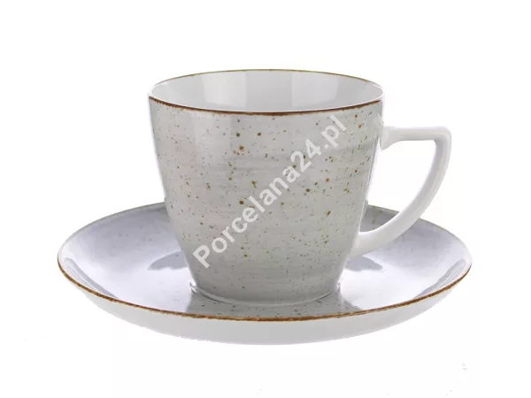 Filiżanka ze spodkiem 0,35 L / 17,5 cm Lubiana - Beata / Dorota 6630Z SIWY Filiżanka ze spodkiem 0,35 L / 17,5 cm Lubiana - Beata / Dorota 6630Z SIWY