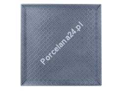 Talerz płytki kwadratowy 30,5x30,5 cm Lubiana - Marrakesz Szaro-niebieski