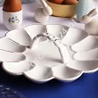 Półmisek do jaj 23 cm z uchwytem zdobiony - Tragar 1TR.TDJ.43405