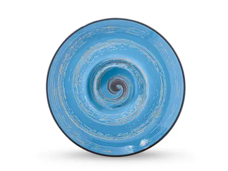 Talerz głęboki 24 cm  Wilmax - Spiral Niebieski 669625