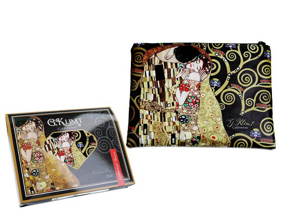 Kosmetyczka 22 x 16,5 cm Carmani - Gustav Klimt The Kiss 33.021-4801 Kosmetyczka 22 x 16,5 cm Carmani - Gustav Klimt The Kiss 33.021-4801