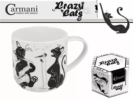 Kubek 0,46 L Carmani - Koty / Crazy Cats 33.017-2014