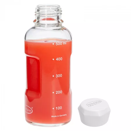 Butelka 500 ml Trendglas - Blue Ocean biała nakrętka 4E.330101 Butelka 500 ml Trendglas - Blue Ocean biała nakrętka 4E.330101