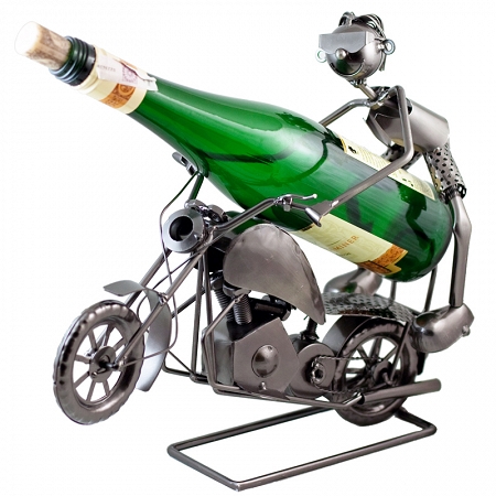 Stojak na butelkę 0,75 L Motocyklista - Hinz Design W92 Stojak na butelkę 0,75 L Motocyklista - Hinz Design W92