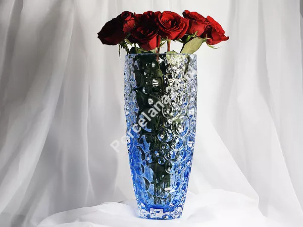Wazon 35 cm Bohemia - LISBOA OMBRE BLUE 4SB.LOB.039029 Wazon 35 cm Bohemia - LISBOA OMBRE BLUE 4SB.LOB.039029