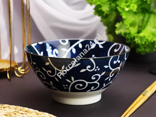 Miska do ramenu 18 cm/1 L Tokyo Design Studio - Karakusa Blue 17750 Miska do ramenu 18 cm/1 L Tokyo Design Studio - Karakusa Blue 17750