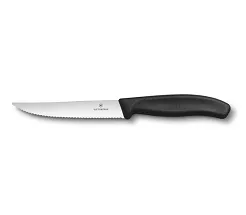 Nóż do steków / pizzy 11 cm Victorinox - Swiss Classic Black Gourmet V.SC.B.6.7233