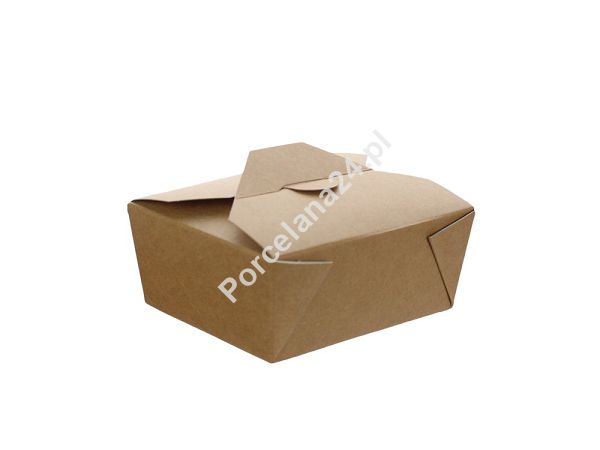 Lunch Box 11 x 9 x 5 cm - Opakowanie 10 szt.- Eco papier biały/kraft E.LB11-10 Lunch Box 11 x 9 x 5 cm - Opakowanie 10 szt.- Eco papier biały/kraft E.LB11-10