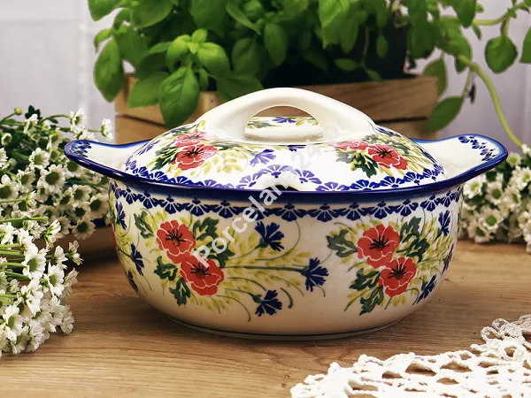 Waza 2,3 L Bolesławiec - Maki Smolińskiej gat. I Waza 2,3 L Bolesławiec - Maki Smolińskiej gat. I