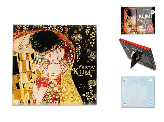 Szklana podkładka 10,5x10,5 cm Carmani - Gustav Klimt The Kiss 195-0002 Szklana podkładka 10,5x10,5 cm Carmani - Gustav Klimt The Kiss 195-0002