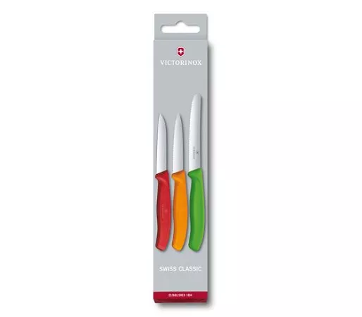 Komplet noży do warzyw i owoców (3el) Victorinox - Swiss Classic 3 kolory V.SC.6.7116.32 Komplet noży do warzyw i owoców (3el) Victorinox - Swiss Classic 3 kolory V.SC.6.7116.32
