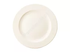 Talerz płytki 25 cm (z rantem) Rinart - Banquet ecru