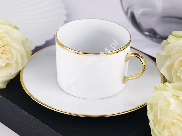 Filiżanka ze spodkiem 0,23 L / 16 cm Porcel - Premium Gold 10.PRG.FS23 Filiżanka ze spodkiem 0,23 L / 16 cm Porcel - Premium Gold 10.PRG.FS23