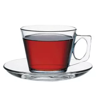 Kpl. filiżanek ze spodkiem 0,2 l (6 szt) Pasabahce - Vela 1D.FIL.97302 (400194)