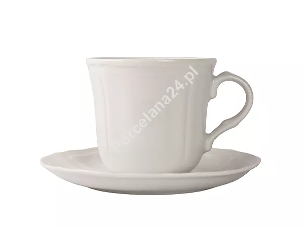 Filiżanka ze spodkiem 0,26 L / 15 cm Bogucice - Gino White 1228 Filiżanka ze spodkiem 0,26 L / 15 cm Bogucice - Gino White 1228