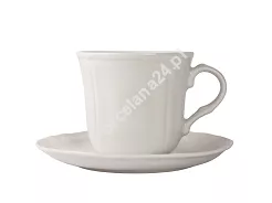 Filiżanka ze spodkiem 0,26 L / 15 cm Bogucice - Gino White 1228