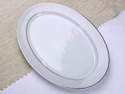 Półmisek 37 cm Bogucice - Rodan 1081 (Moza Platin 1132)
