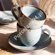 Filiżanka ze spodkiem 0,3 L / 16 cm Bogucice - Alumina Cottage Jeans 1221