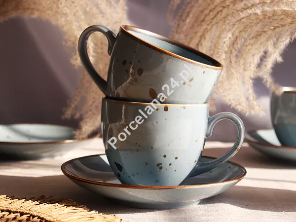 Filiżanka ze spodkiem 0,3 L / 16 cm Bogucice - Alumina Cottage Jeans 1221 Filiżanka ze spodkiem 0,3 L / 16 cm Bogucice - Alumina Cottage Jeans 1221