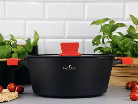 Garnek z pokrywą 28 cm / 5 L ZWIEGER - Obsidian 1Z.OB.G28