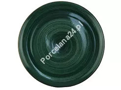 Talerz płytki 27 cm Kera Ceramika - Still Rustic Zieleń Butelkowa