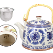 Czajnik ceramiczny z stalowym zaparzaczem 0,9 l Hanipol - 33.418-5104