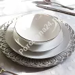 Komplet talerzy na 6 osób (18el) Waza - Modern Platynowa linia WA-08P