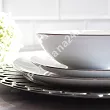 Komplet talerzy na 6 osób (18el) Waza - Modern Platynowa linia WA-08P