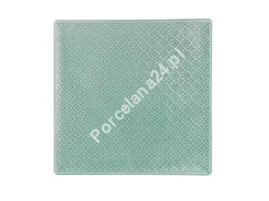 Talerz płytki kwadratowy 25,5x25,5 cm Lubiana - Marrakesz Zielony (Morski)