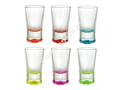 Kpl. kieliszków do wódki 25 ml (6 szt.) Glasmark - Malowane dno 4G.57-0090-5082