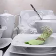Serwis obiadowo - kawowy na 12 osób (118el) Lubiana - Celebration biała